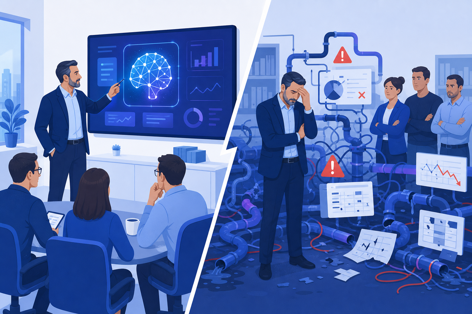 Почему 80% AI-пилотов не выходят в промышленную эксплуатацию
