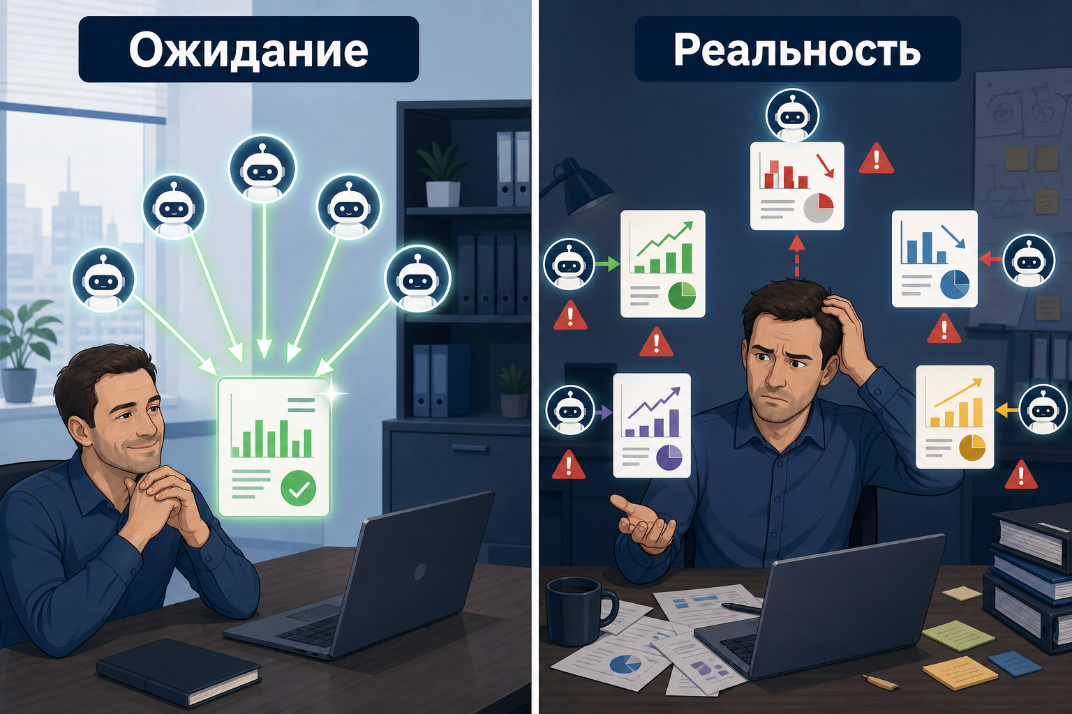 Пять агентов без архитектуры — это не автоматизация, это пять источников противоречий