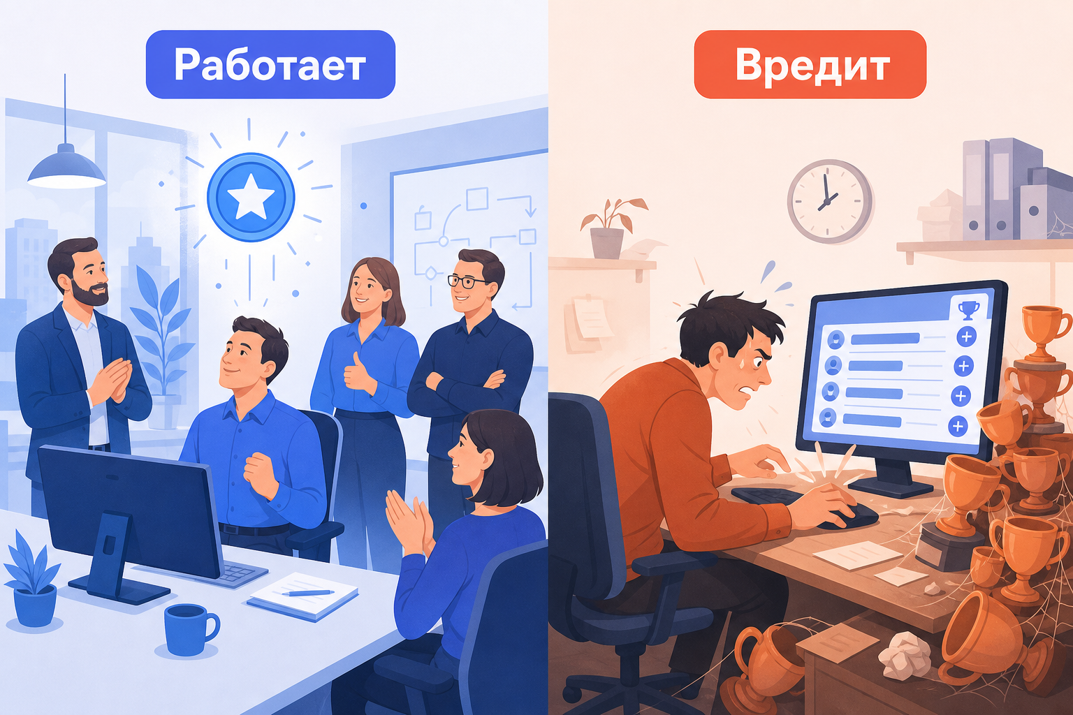 Геймификация мотивирует, когда баллы отражают реальный вклад — и разрушает, когда нет